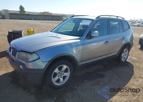 2007 BMW X3 3.0Si из США, поврежденный, VIN WBXPC93447WF16867